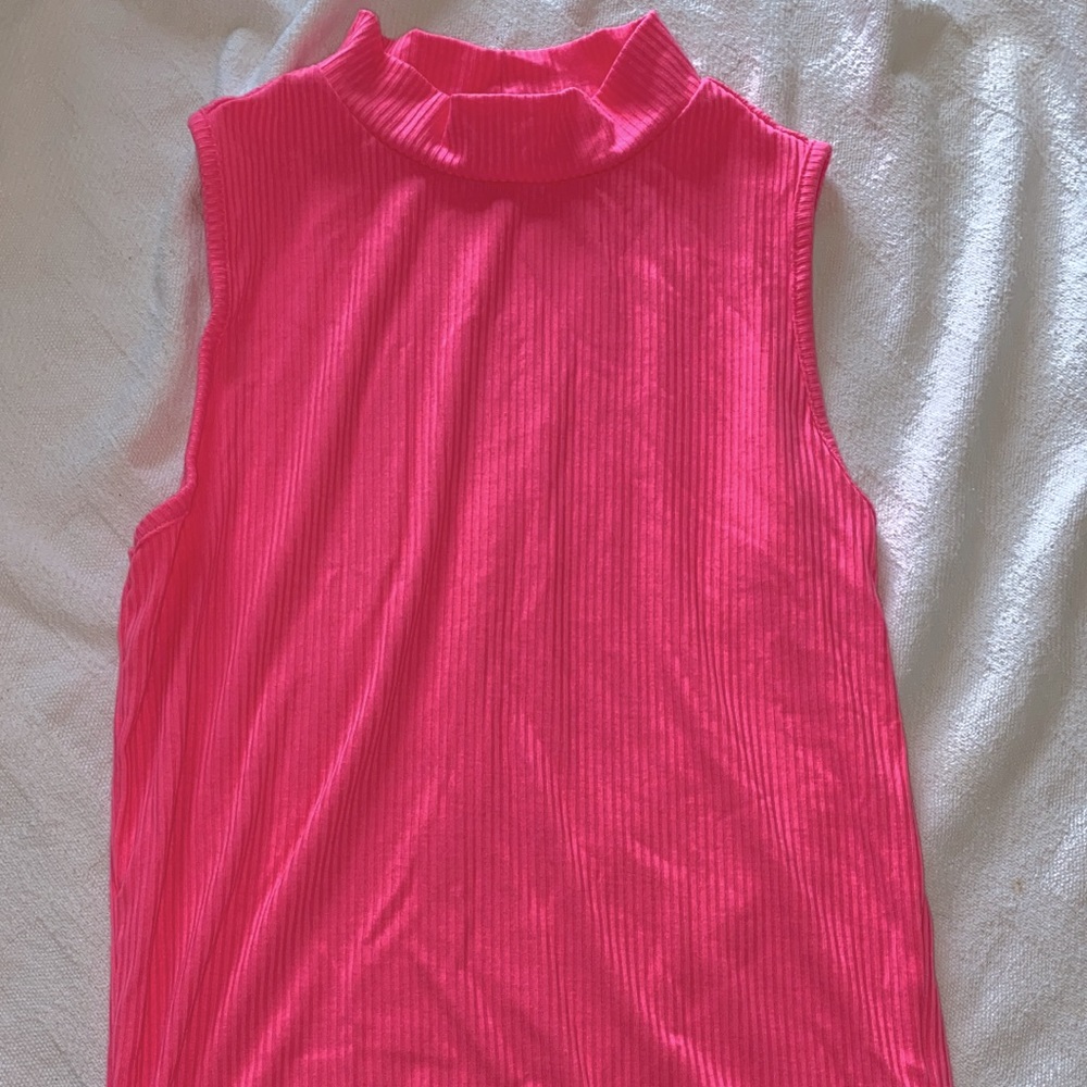 Pink razor back tank